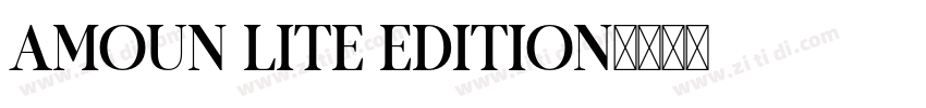 AMOUN LITE EDITION字体转换